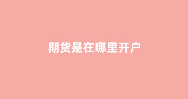 期货是在哪里开户(期货在哪里开户流程)_https://www.hangfeite.com_上交所_第1张