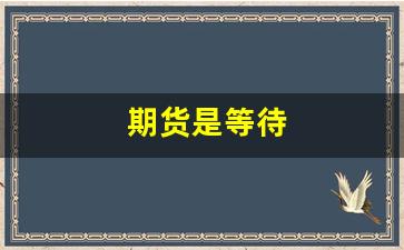 期货是等待(期货等待是最好的技术)_https://www.xzdzcjn.com_深交所_第1张