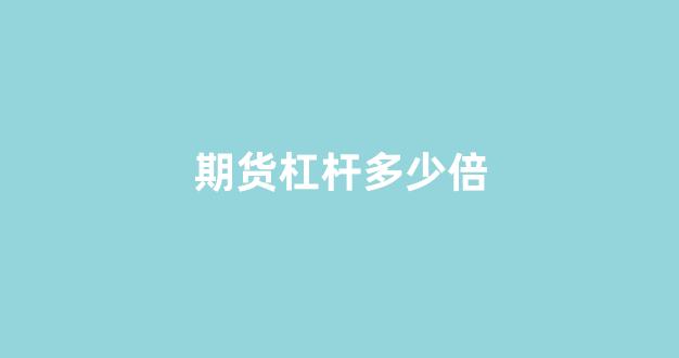 期货杠杆多少倍(中证1000股指期货杠杆多少倍)_https://www.xzdzcjx.com_北交所_第1张