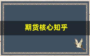 期货核心知乎(期货市场的核心)_https://www.wguangz.com_大商所_第1张