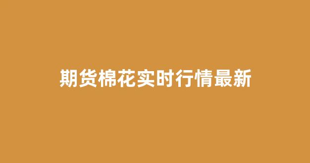 期货棉花实时行情最新(国际期货最新实时行情)_https://www.wanyuyiyao.com_深交所_第1张