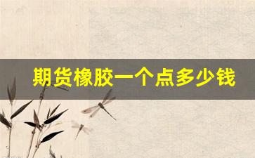 期货橡胶一个点多少钱(期货橡胶1509)_https://www.fzdzcxj.com_科创板_第1张