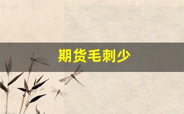 期货毛刺少(期货ma)_https://www.wguangz.com_上期所_第1张