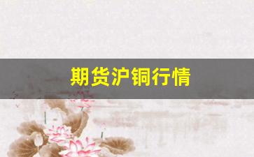 期货沪铜行情(沪铜期货今日价格)_https://www.qldgs.com_期货_第1张