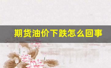 期货油价下跌怎么回事-期货油价跌至负数