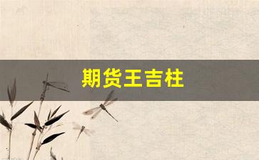 期货王吉柱(王吉柱股市预测图)_https://www.heiljjianzu.com_上交所_第1张