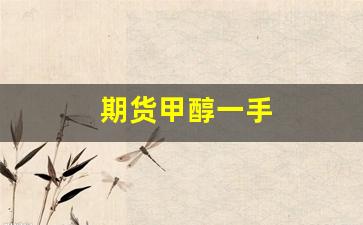 期货甲醇一手(期货甲醇一手保证金要多少)_https://www.jnskb.com_装修流程_第1张