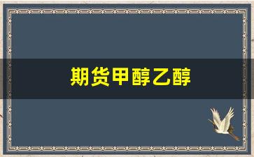 期货甲醇乙醇(期货甲醇乙醇区别)_https://www.gfdzclz.com_创业板_第1张