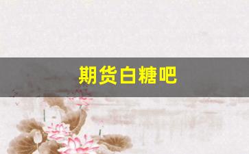期货白糖吧(期货白糖一手多少吨)_https://www.fzdzcxj.com_创业板_第1张