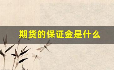 期货的保证金是什么(期货保证金是什么时候交的)_https://www.xzdzcjx.com_创业板_第1张