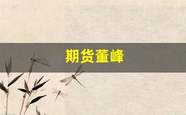 期货董峰(期货董事长)_https://www.xzdzchf.com_深交所_第1张