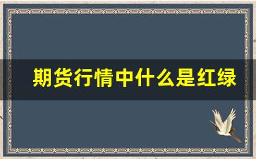 期货行情中什么是红绿(期货红绿是什么意思)_https://www.huakunhengjia.com_金融资讯_第1张