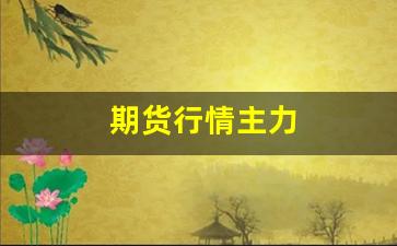 期货行情主力(期货市场主力)_https://www.fzdzcxj.com_深交所_第1张