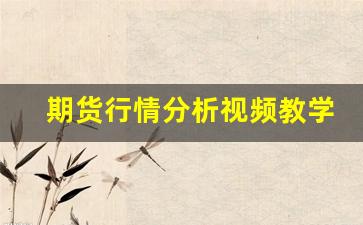 期货行情分析视频教学(期货行情怎么分析)_https://www.rzcpcj.com_直通车_第1张