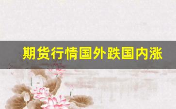 期货行情国外跌国内涨(国内期货走势和国外期货走势)_https://www.wanyuyiyao.com_北交所_第1张