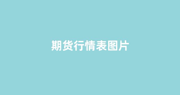 期货行情表图片(期货行情行情)_https://www.hhem8.com_上交所_第1张