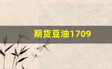 期货豆油1709(期货豆油一手手续费是多少钱)_https://www.gfdzclz.com_上交所_第1张