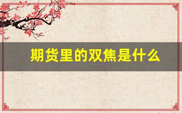 期货里的双焦是什么(期货双头什么意思)_https://www.xzdzcjn.com_上交所_第1张