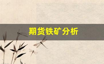 期货铁矿分析(铁矿石期货分析报告)_https://www.fzdzcxj.com_上交所_第1张
