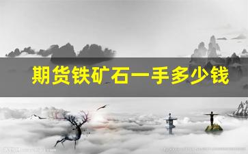 期货铁矿石一手多少钱(期货铁矿石最新消息)_https://www.xzdzcjn.com_创业板_第1张