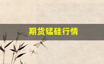 期货锰硅行情(期货锰硅行情分析)_https://www.wanyuyiyao.com_北交所_第1张