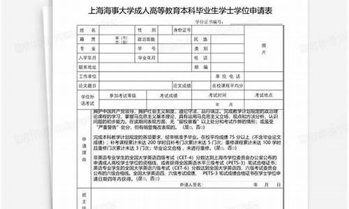 本科学士学位申请表申请理由_本科学士学位申请表申请理由怎么填写