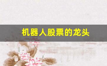 机器人股票的龙头(机器人股票龙头股)_https://www.syklpowerbike.com_北交所_第1张