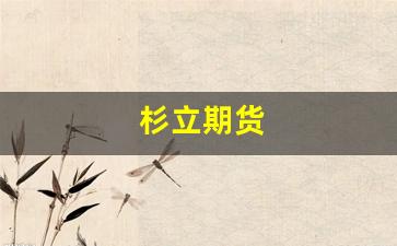 杉立期货(宁波杉立期货经纪有限公司)_https://www.xzdzcjn.com_上交所_第1张