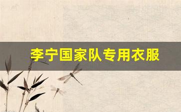 李宁国家队赞助款-李宁国家队专用衣服