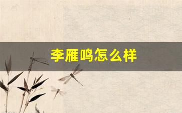李雁鸣怎么样(李雁鸣高端培训全集视频)_https://www.heiljjianzu.com_北交所_第1张