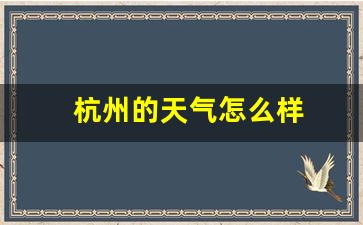 杭州过年的天气怎么样_杭州的天气怎么样