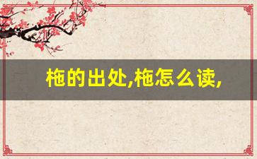 柂的出处,柂怎么读,柂的意思,柂的拼音-第1张图片-我的生活随想