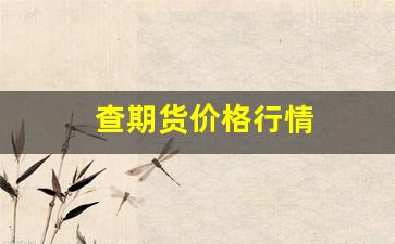 查期货价格行情(查期货价格行情软件)_https://www.huakunhengjia.com_期货资讯_第1张