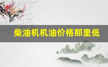 柴油机油哪个贵_柴油机机油价格那里低