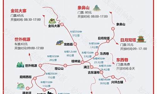 桂林旅游路线图手绘_桂林旅游路线图手绘简单