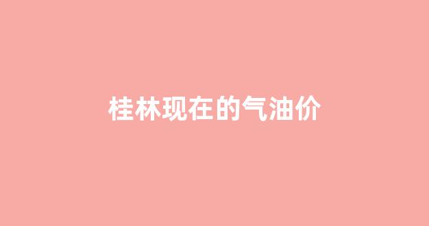 桂林现在的气油价_桂林今天的油价是多少