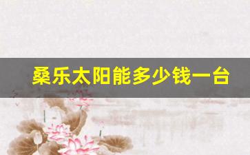 桑乐太阳能全图-桑乐太阳能多少钱一台