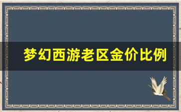 梦幻西游老区金价比例_梦幻西游打金新区好还是老区好