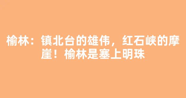 榆林：镇北台的雄伟，红石峡的摩崖！榆林是塞上明珠