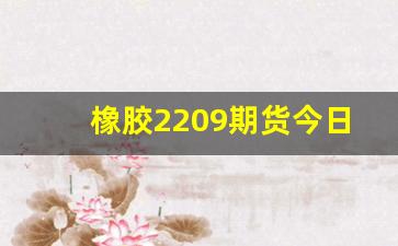 橡胶2209期货今日行情(橡胶2201期货)_https://www.huakunhengjia.com_期货资讯_第1张