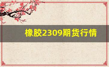 橡胶2309期货行情解析(焦煤2309期货行情)_https://www.erdeww.com_期货资讯_第1张