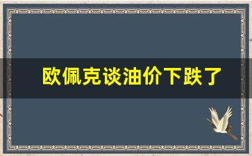 欧佩克+维持减产规模不变,油价飙升加剧通胀担忧-欧佩克谈油价下跌了