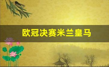 欧冠决赛国际米兰-欧冠决赛米兰皇马