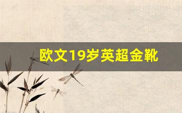 欧文19岁英超金靴-欧文19岁英超金靴是哪一年
