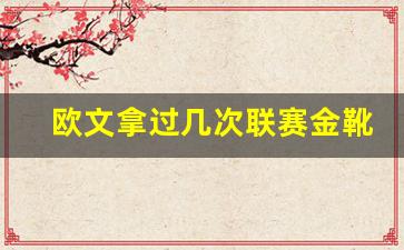 欧文拿过几次联赛金靴-欧文拿过几次联赛金靴了