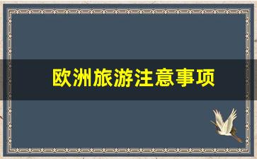欧洲旅游注意事项汇编-欧洲旅游注意事项
