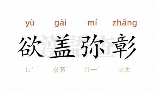 欲盖弥彰造句怎么造句简单概括_欲盖弥彰造句怎么造句简单概括一