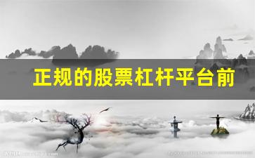 正规的股票杠杆平台前50家(股票杠杆app)_https://www.jumanxin.com_科创板_第1张