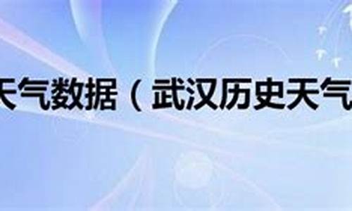 武汉历史天气查询234_武汉历史天气查询2345