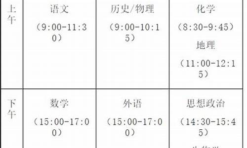 武汉高考考试时间_武汉高考时间表